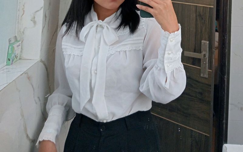 White Korean Shirt