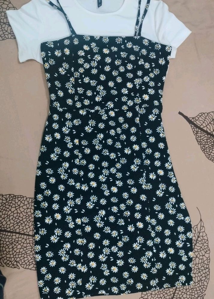 Flower Print Bodycon Dress