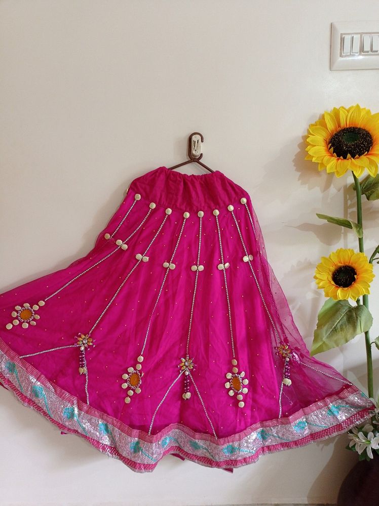 This Is Handmade Beautiful Pink Lahenga .