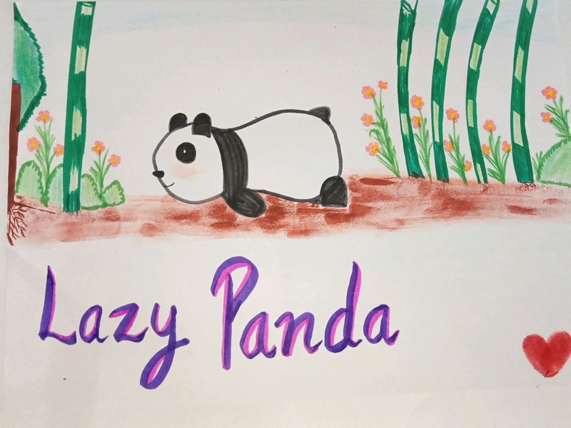 Lazy Panda Poster