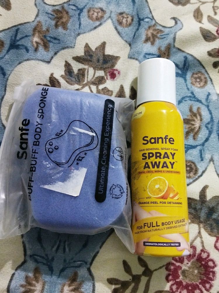 Sanfe Hair Removal Spray With Scrub