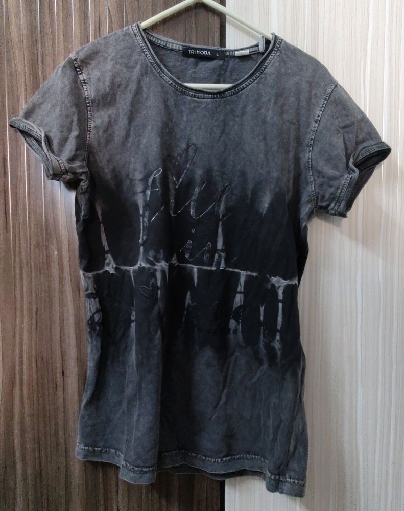 Black/Grey Top For Women