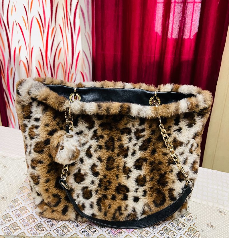 leopard print handbag