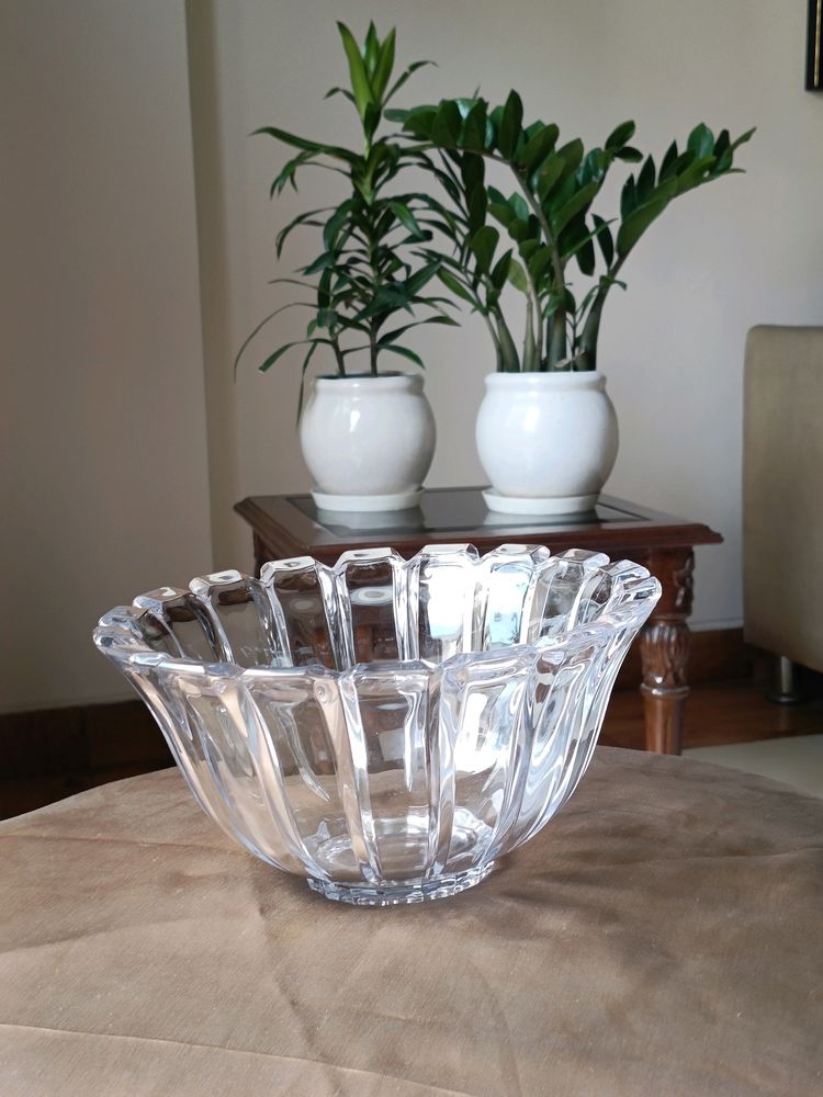 Studio Nova Crystal Glass Heavy Hostess Bowl