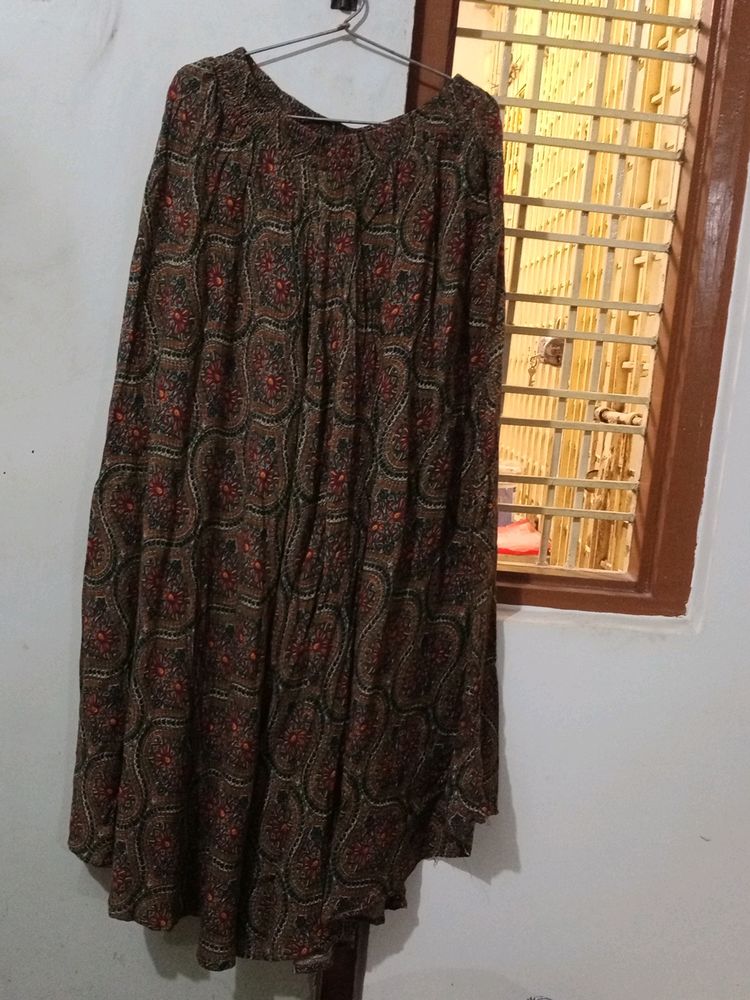 Rayon Ethnic Palazzo Skirt