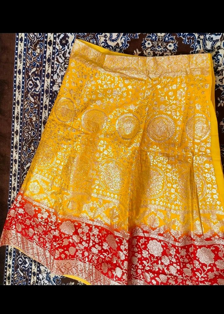 Bandhani Banarasi Lahanga Blouse Odani