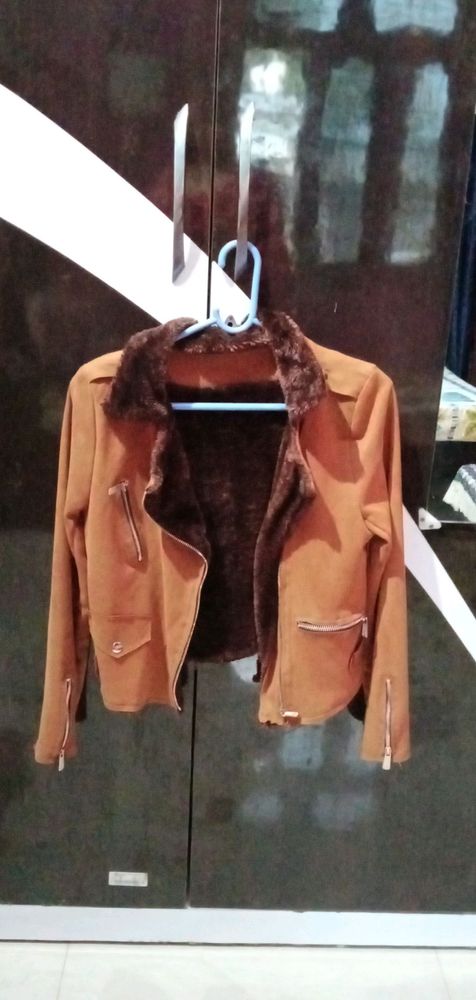 Brown Crop Jacket