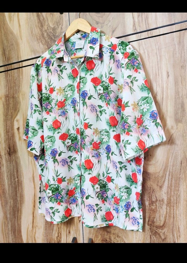 Printed Floral Shirt❤️