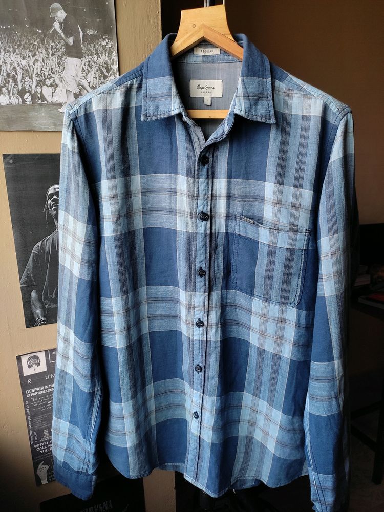 Pepe Jeans Blue Checked Shirt