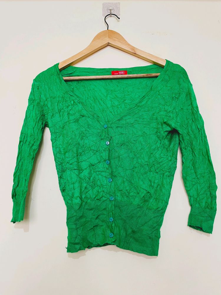 Green Cardigan By EDC