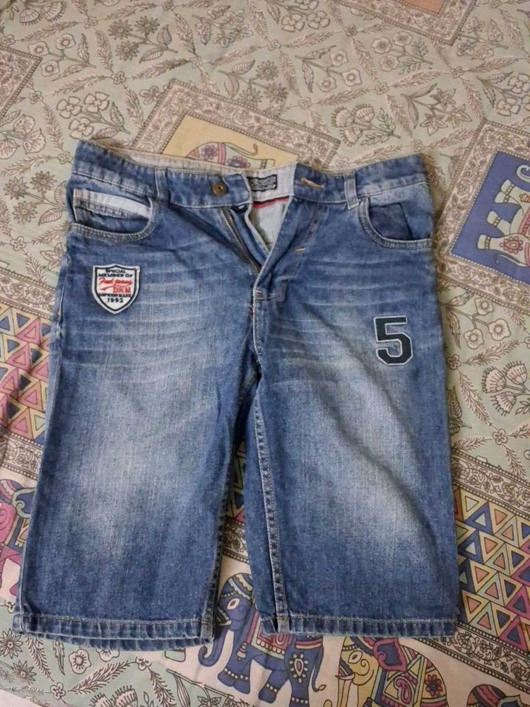 Half Denim Pant For Boys