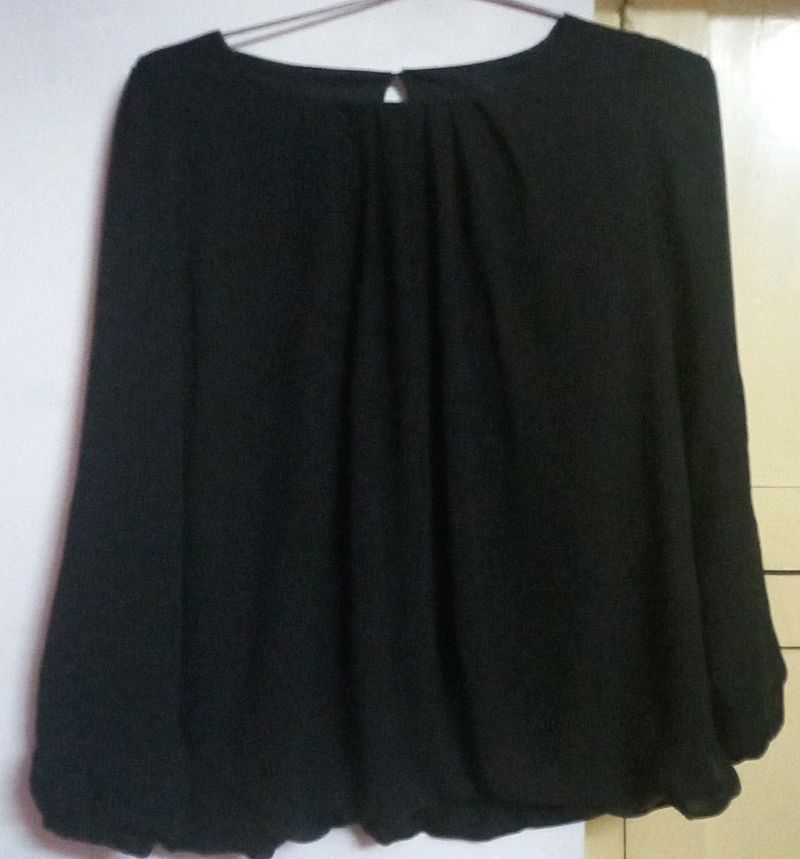 Black Full Sleeves Top