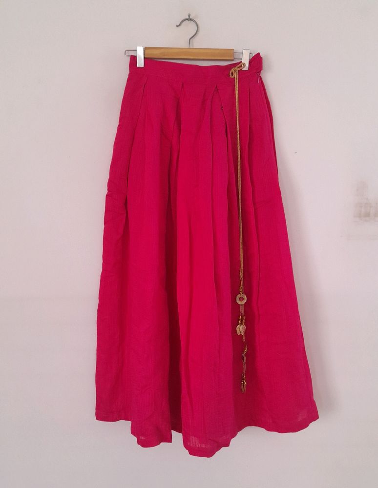 Flared Maxi Ethnic Skirt