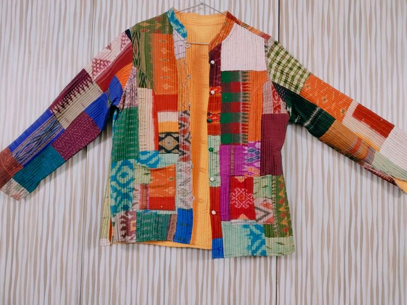 New 2 Sided Jaipuri Quilted Jacket