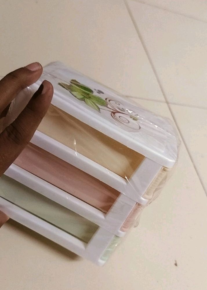 3 Drawer Plastic Box