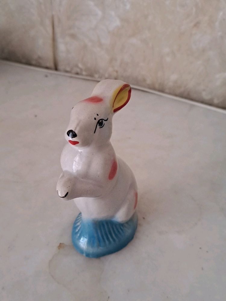 Cute Rabbit Ceramic Doll