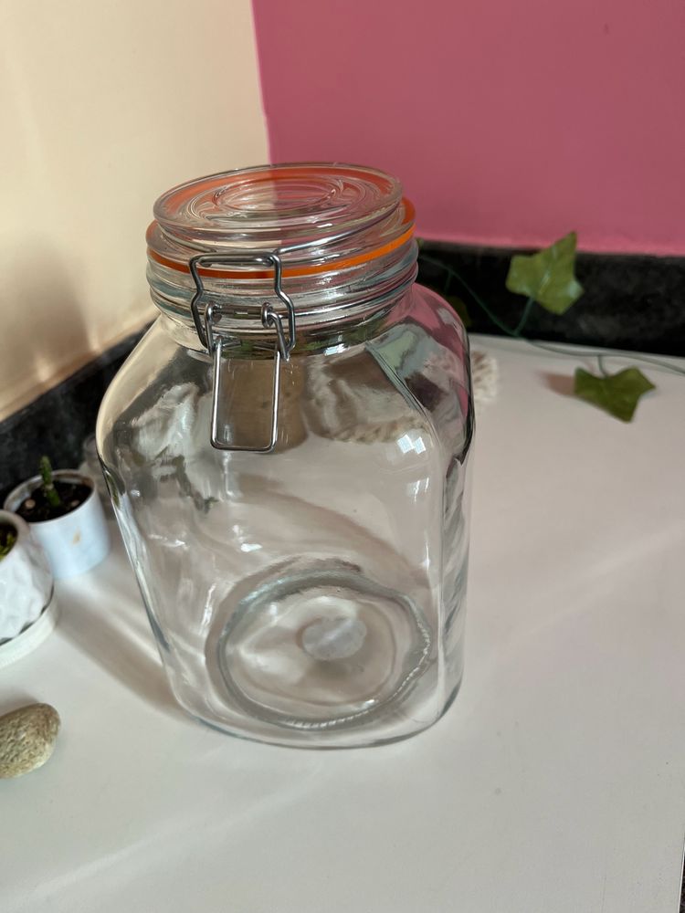 3litre Glass Clip Jar