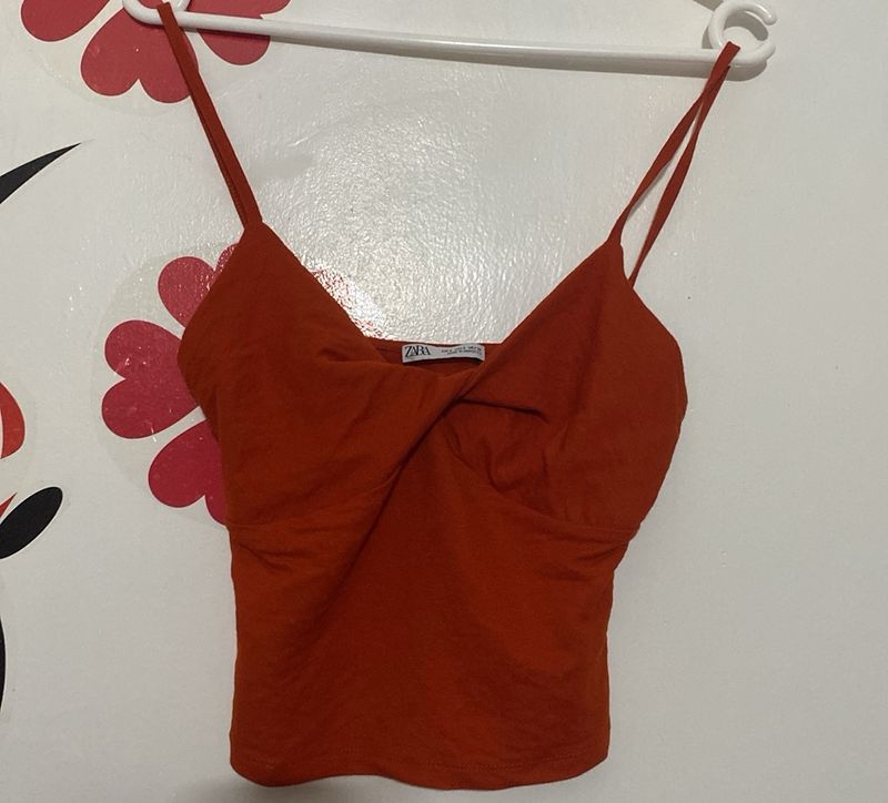 Zara Orange Camisole Top