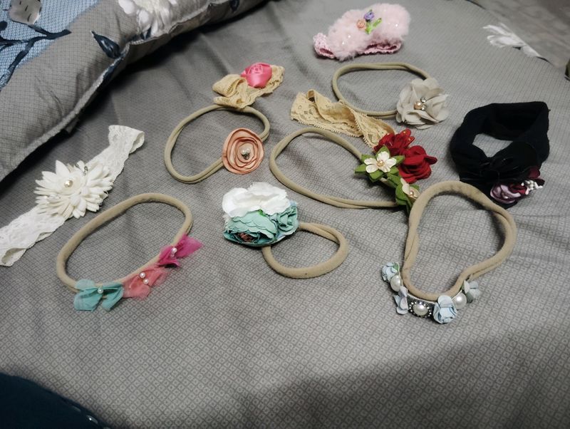 Baby Girl Headband Free Size Pack Of 11