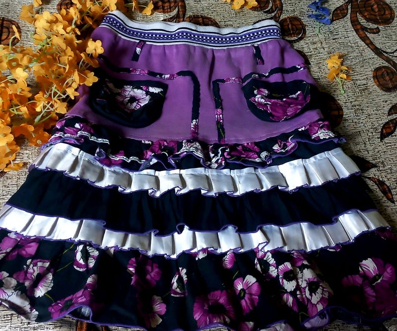 Violet Above Knee Skirt