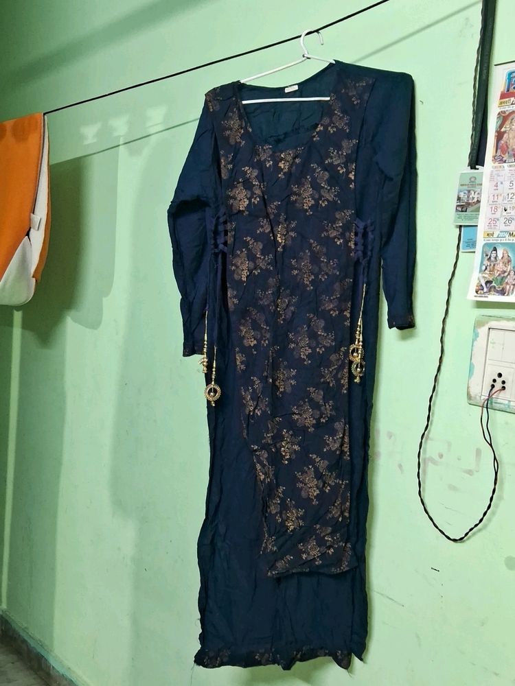 Navy Blue Kurta