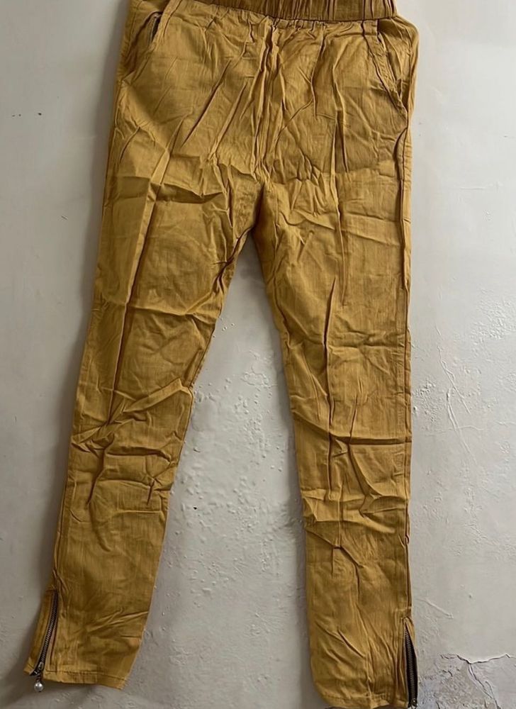 On Sale Mustard Color Pants Size L