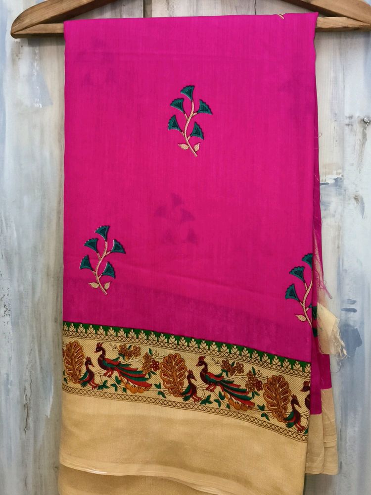 Peacock Design Saree