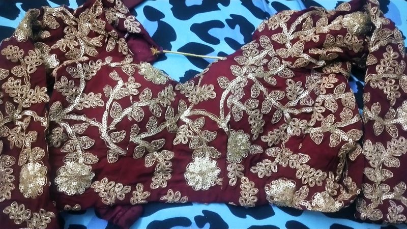 Unique Maroon Lehenga Choli