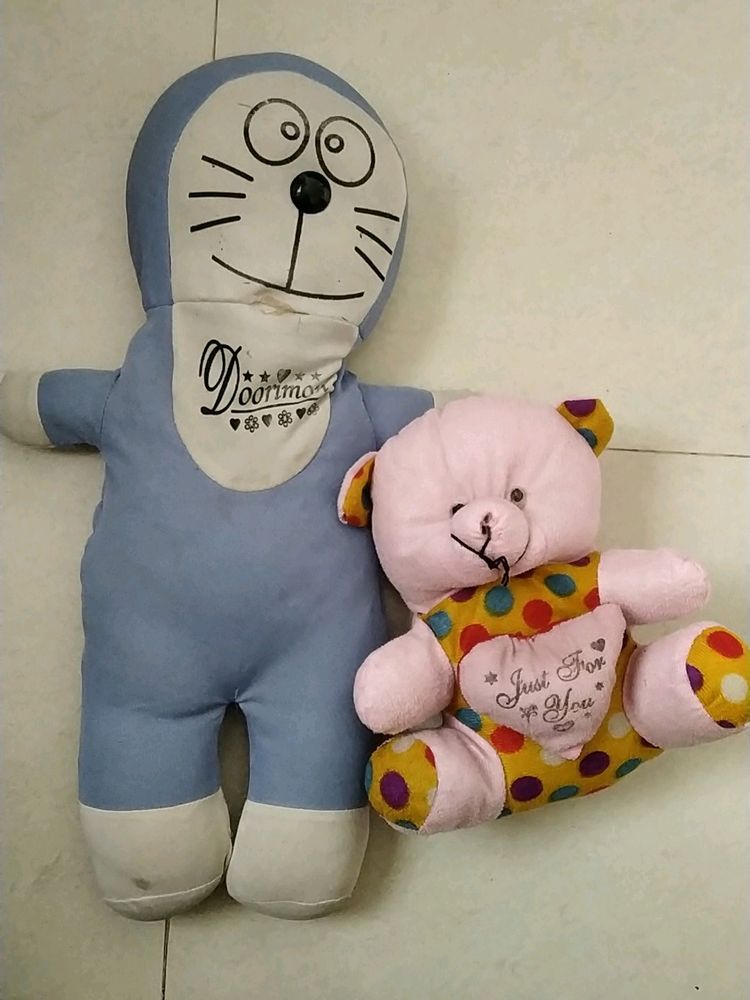 Soft Toy Doremon And Bear