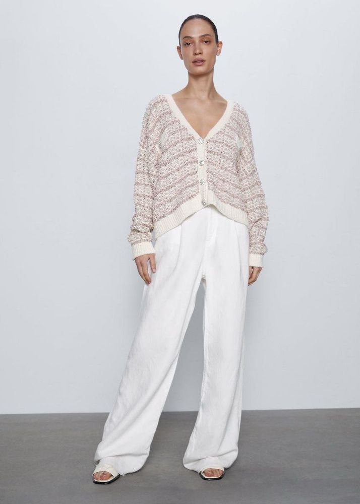 Zara Gem Button Cardigan