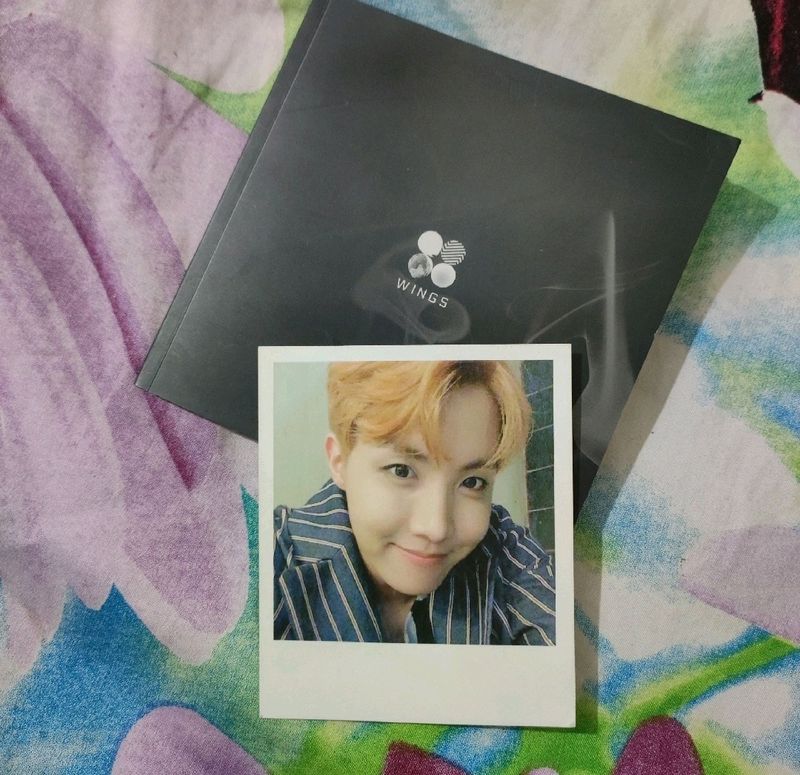 Official Wings Jhope Polaroid Photocard