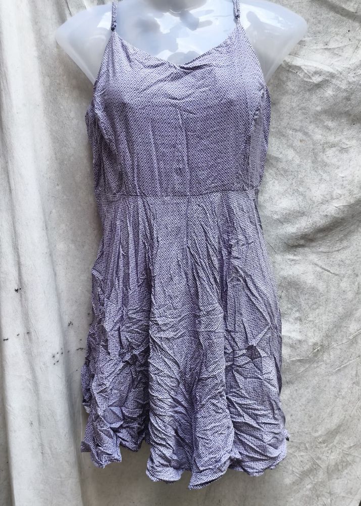 LAVENDER PRINTED DRESS