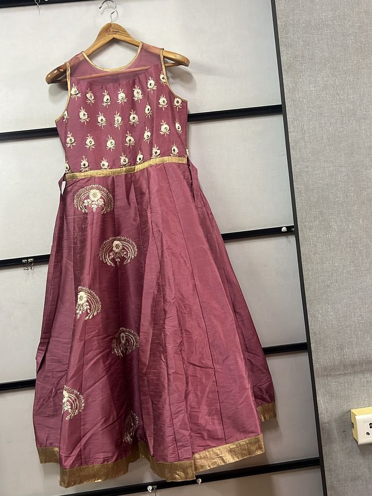 Purple Elegant Kids Indianwear Gown