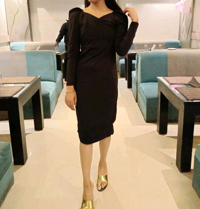 Black Sheath Midi Bodycon