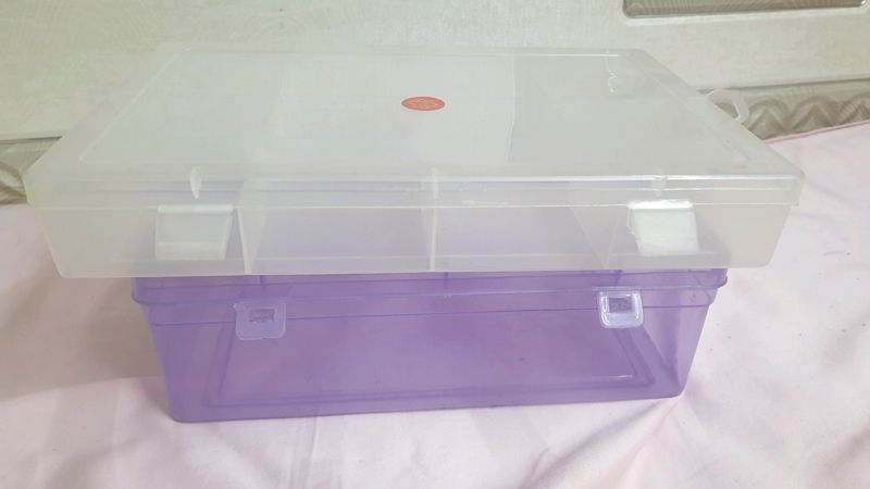 2 Multi Purpose Plastic Storage Box