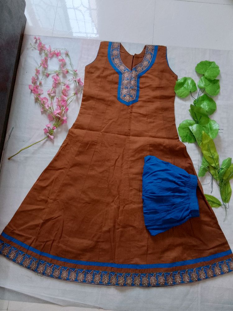 Anarkali Kurti Plazo Set