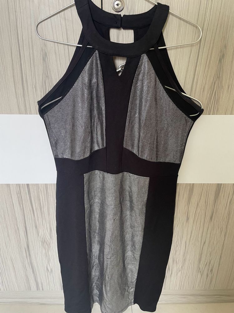 *Negotiable*Bodycon Black And Silver dress🖤