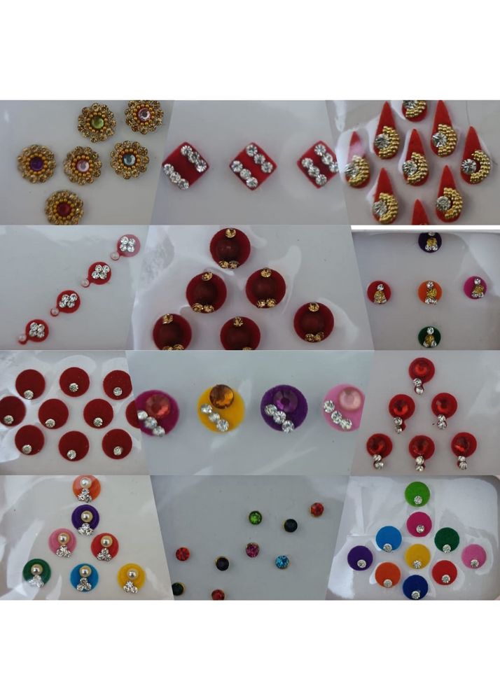 Fancy Bindi’s 12 Pcs. (Combo-4)