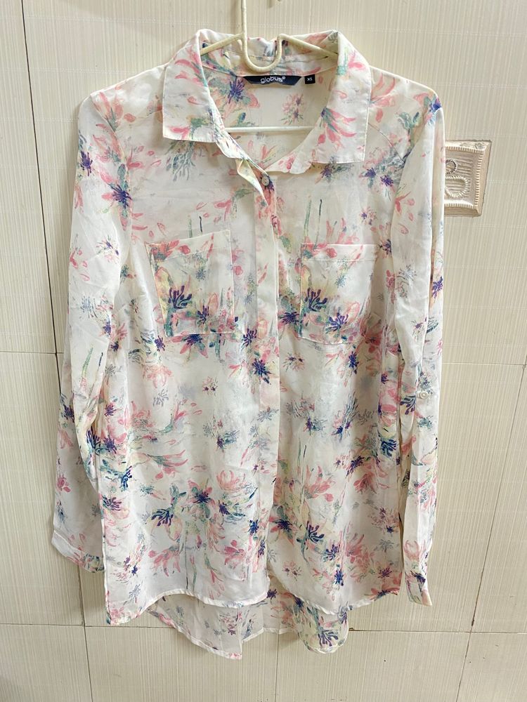 Globus Transparent Printed Shirt