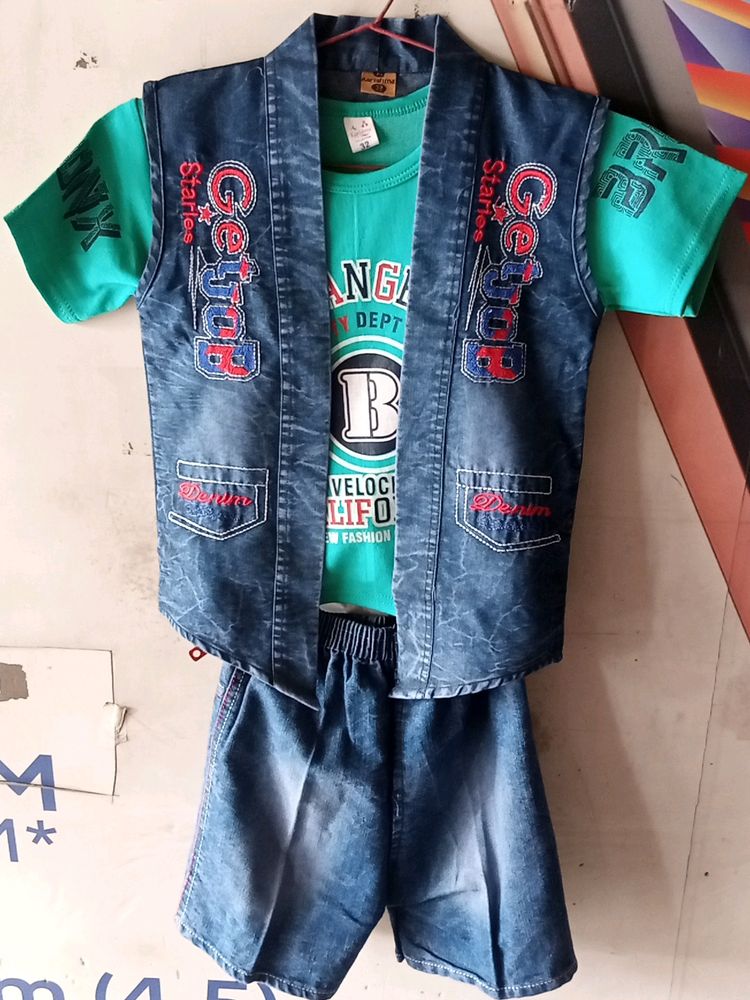 New Denim Suit For Boy Kids