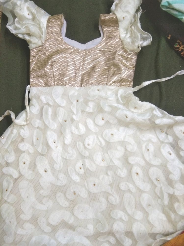 Half White Frock, Part wear