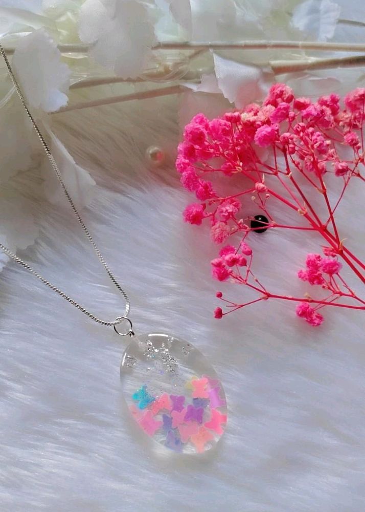 Resin Butterfly Pendent