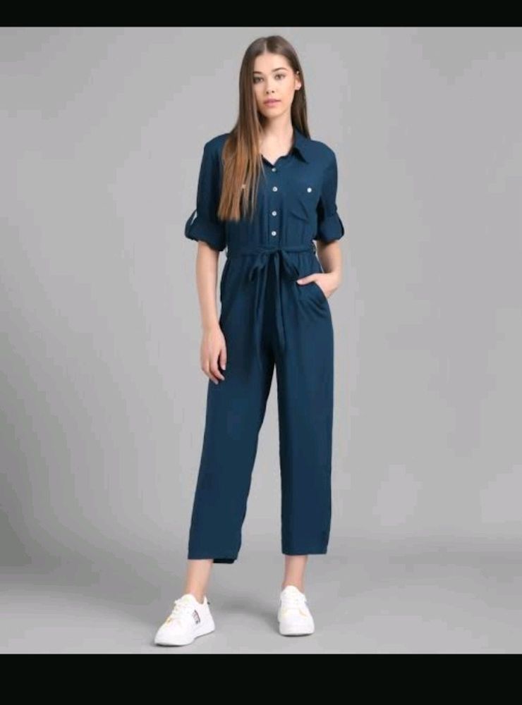 Peacock Green Colour Jumpsuit