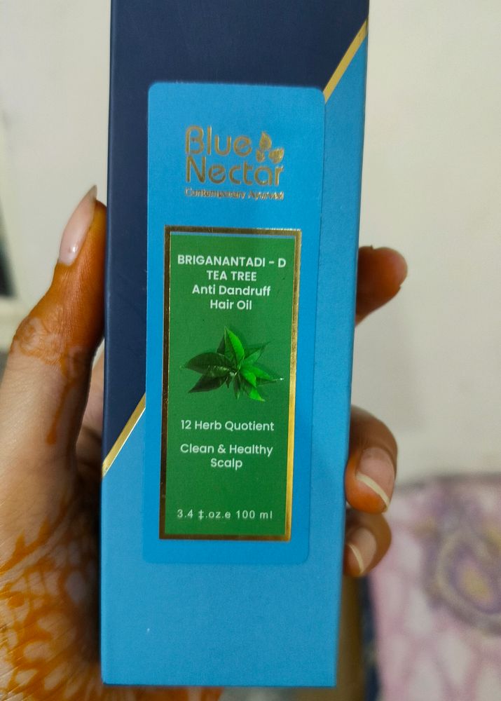 Blue Nectar BRIGANANTADI-D Tea Tree Hair Oil