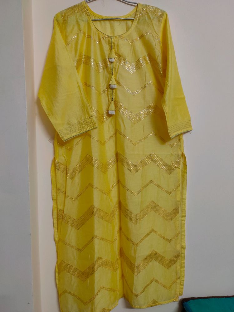 Lemon Yellow Kurti