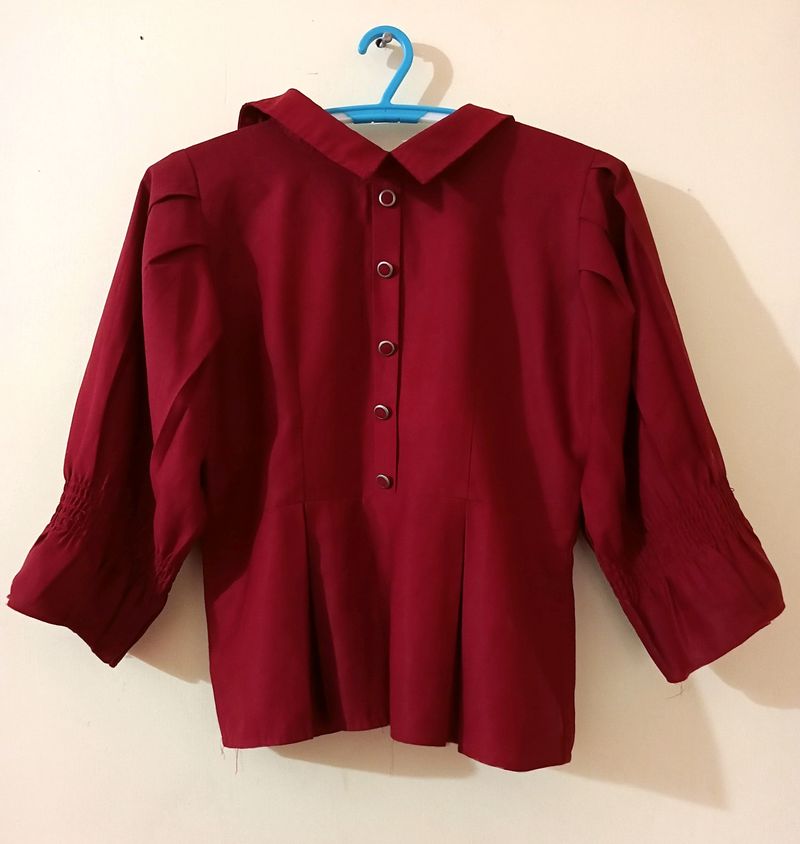 Women's Maroon Top