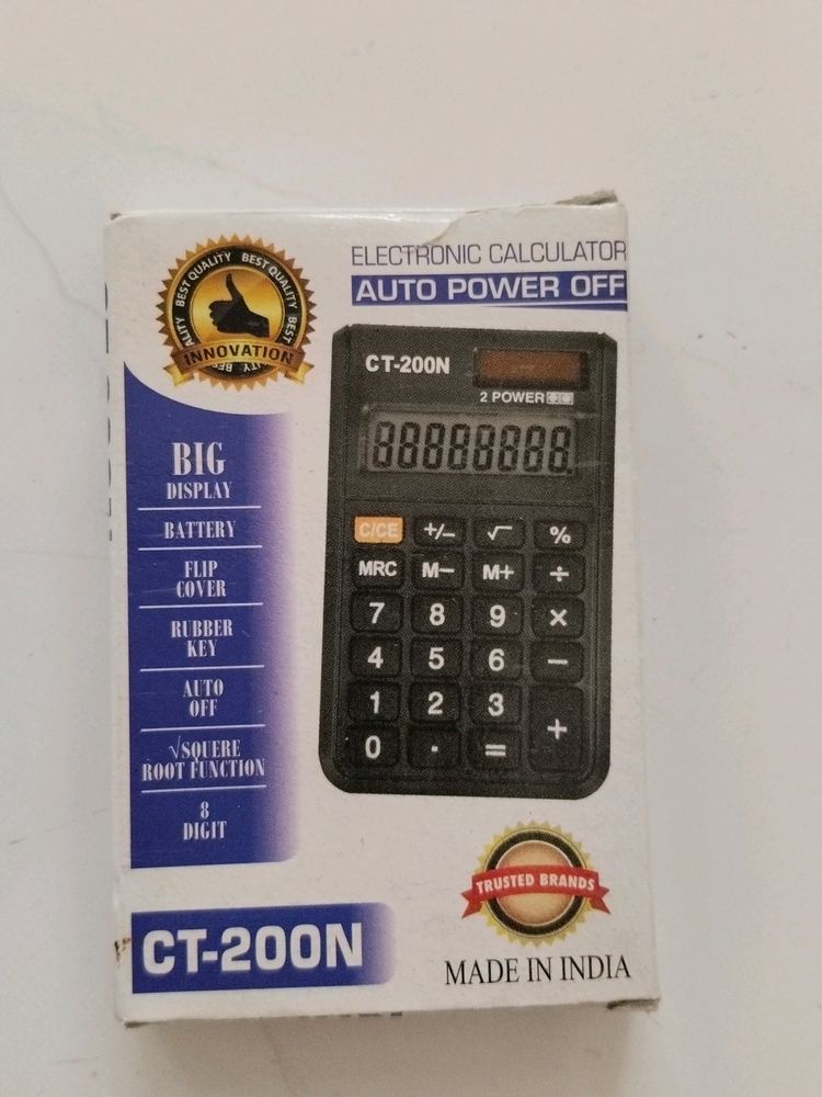 pocket calculator with cover