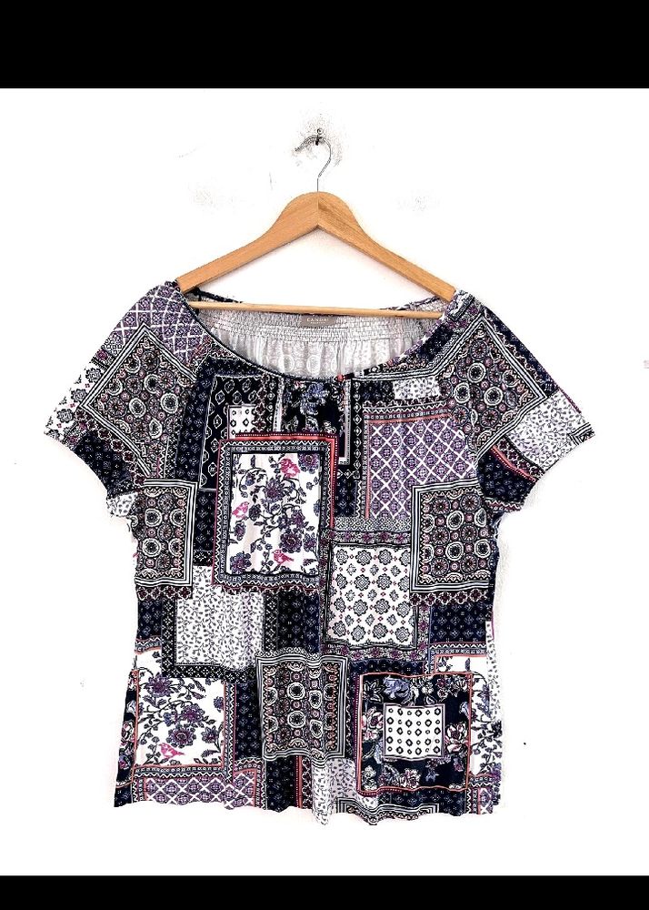 Multicolor printed Women Top