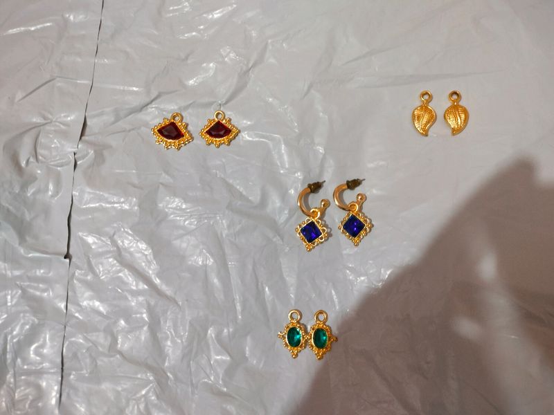 9 Pairs Studs Nd Earings