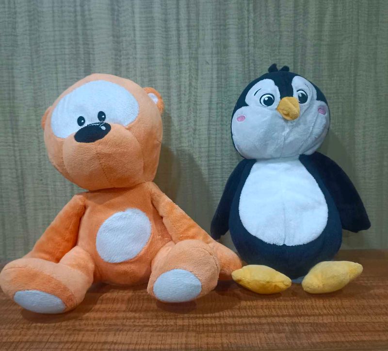 Combo Of 2 Plushies Big Toy 🧸